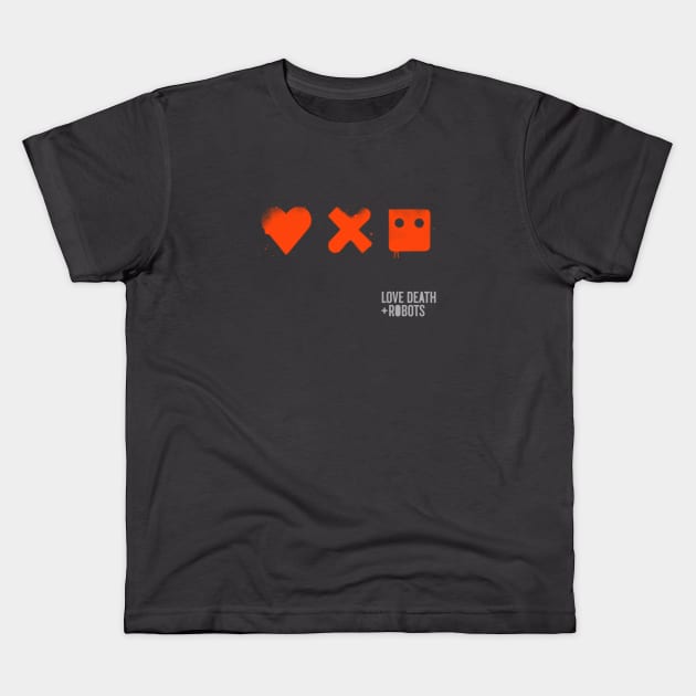 Love Death and Robots Kids T-Shirt by GeekGiftGallery